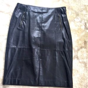 EUC leather skirt from nordstrom